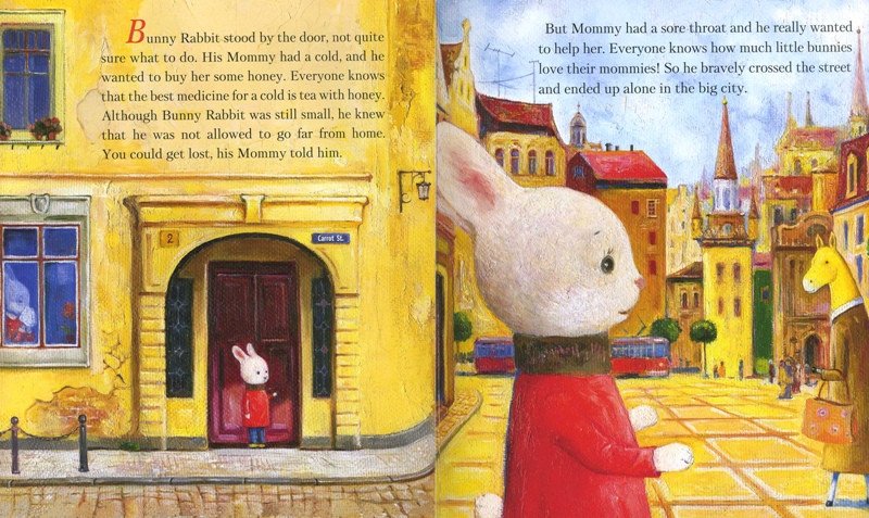 A small bunny in the big city or Honey for Mommy