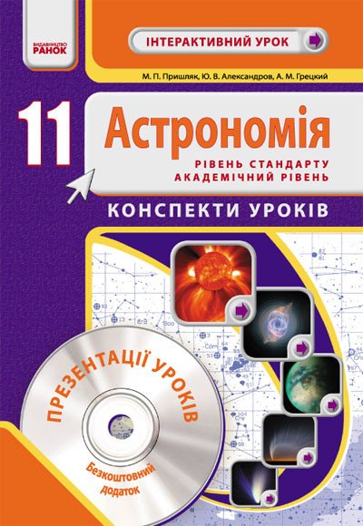 Астрономія. 11 клас. Розробки уроків. Інтерактивний урок + CD-диск