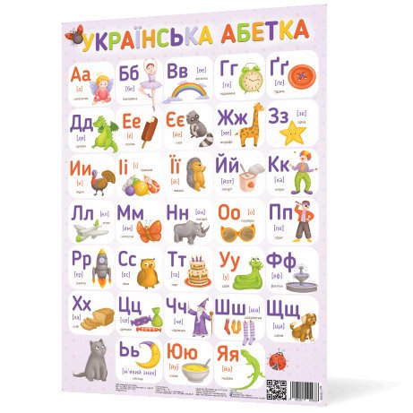 Плакат Українська абетка А2