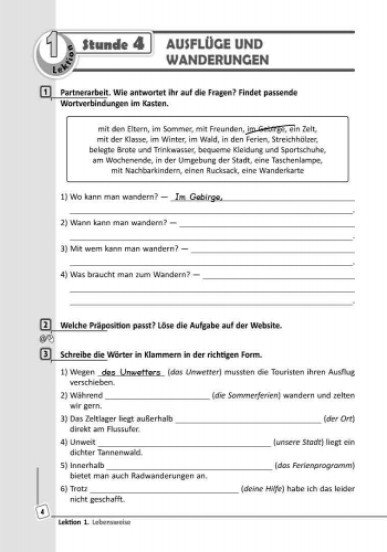 Німецька мова. 8 клас: робочий зошит ( до підручника «Німецька мова. 8 клас. Deutsch lernen ist super!»)