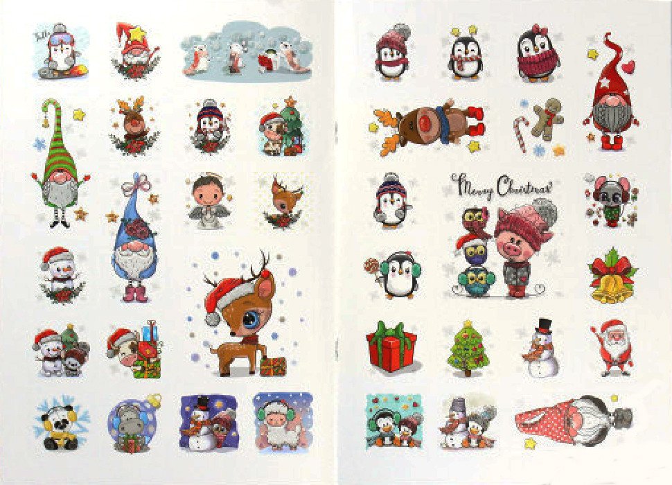 Christmas sticker book. Колядки